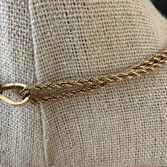 Victorian Pearl Slide Necklace Pocket Watch Chain 14k Yellow Gold 24" 18.7g - Picture 9 of 16